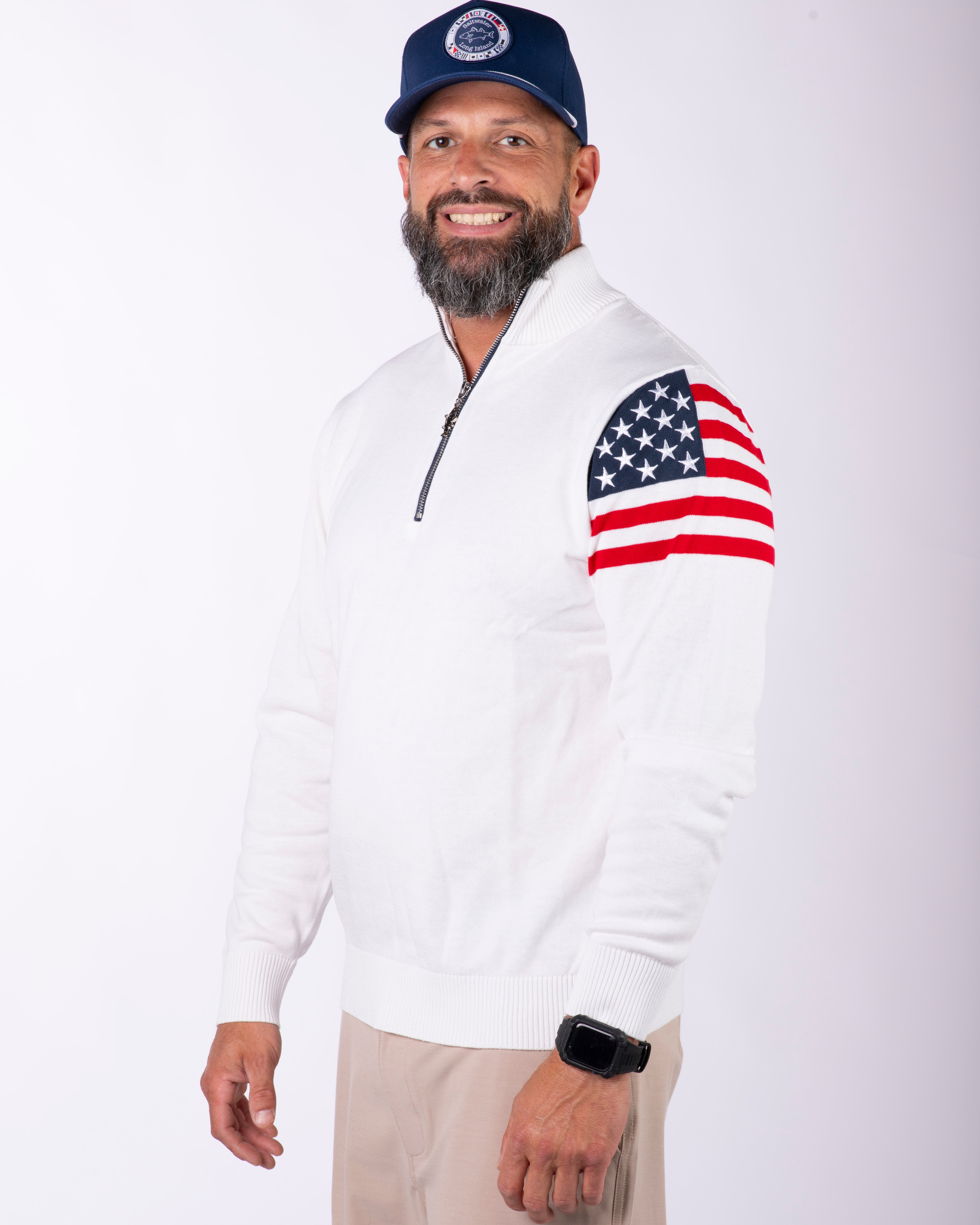 Men's American Dream Knit 1/4 Zip – Saltwater