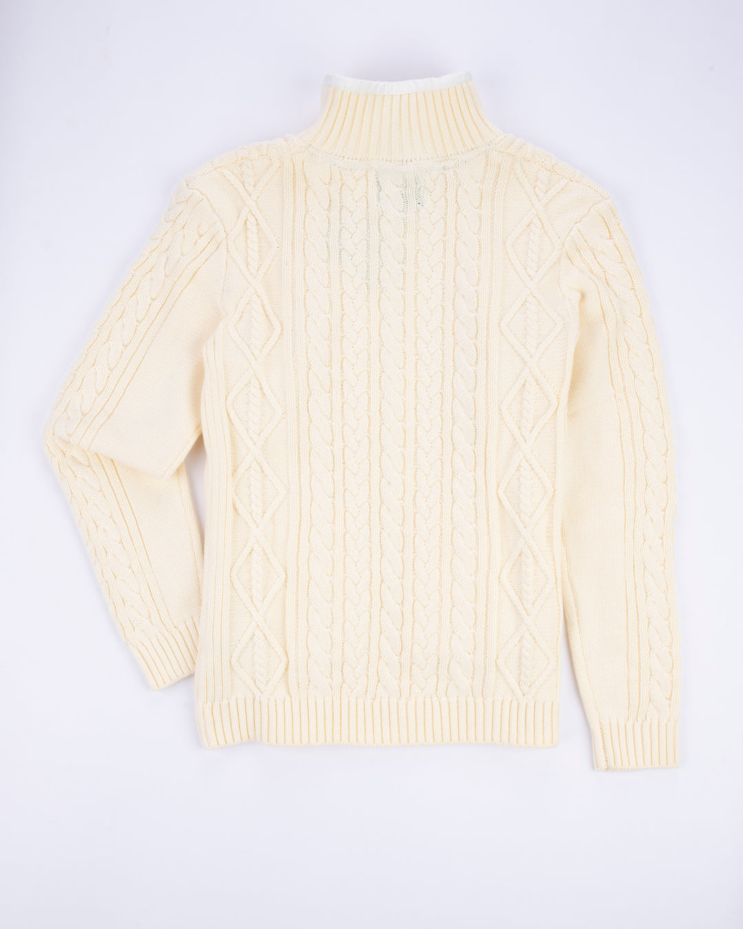 Cable Knit Cardigan-Harbor White