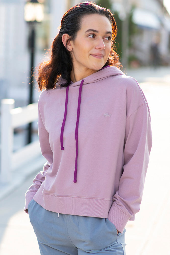 Women's French Terry Cropped Hoodie