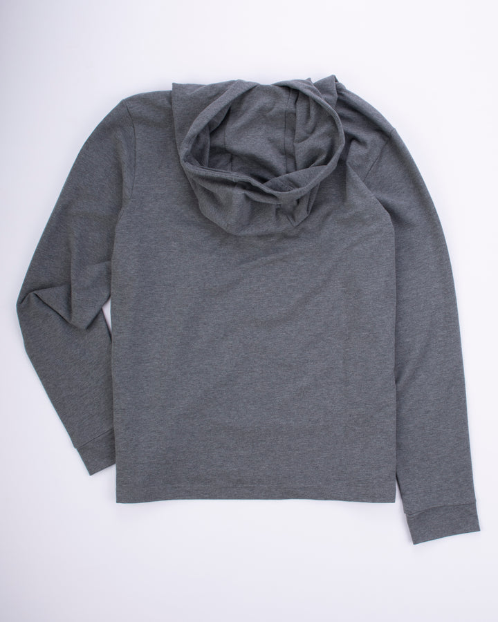 Essential Full Zip-Heathered Charcoal