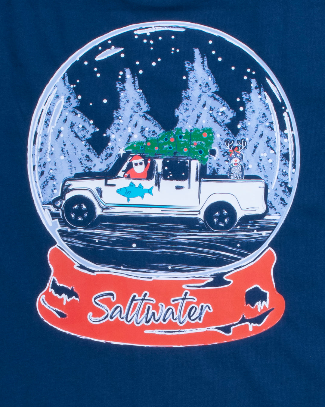Santa Snow Globe Short Sleeve Tee