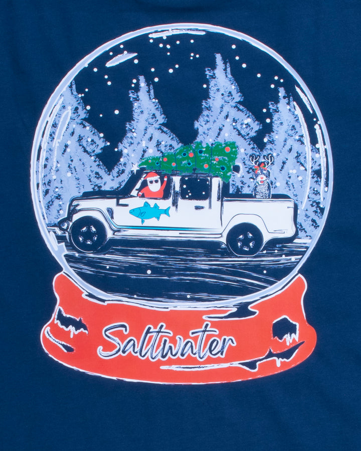 Santa Snow Globe Short Sleeve Tee