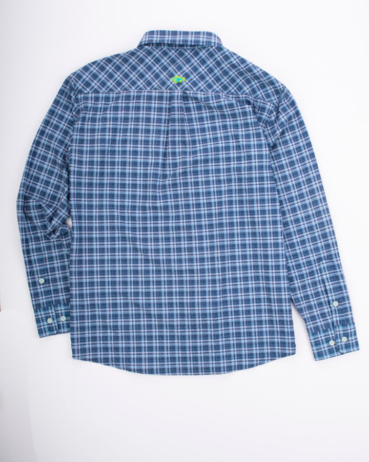 Youth BreezeTech™ Button Down-Blue Haven