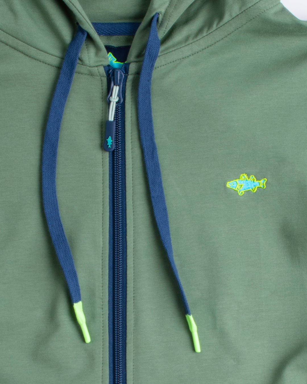 Essential Full Zip-Serene Green