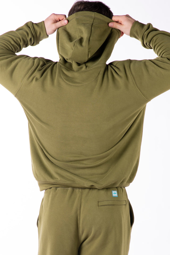 Sea Grass Green Vintage Fleece Hoodie & Jogger Bundle