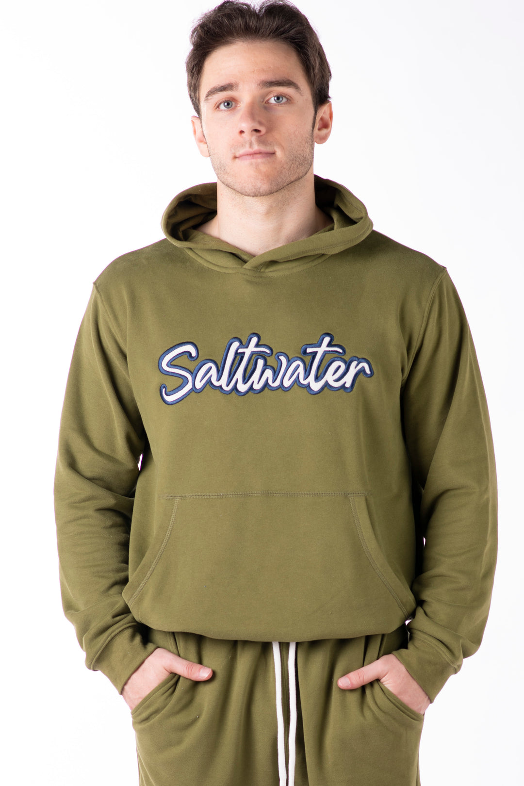 Sea Grass Green Vintage Fleece Hoodie & Jogger Bundle