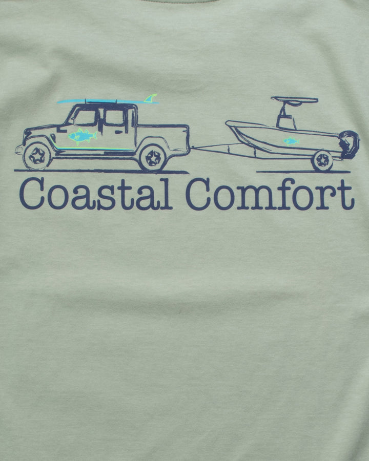 Montauk Jeep Trailer Hoodie Tee