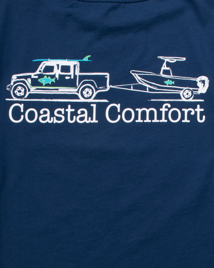 Montauk Jeep Trailer Hoodie Tee