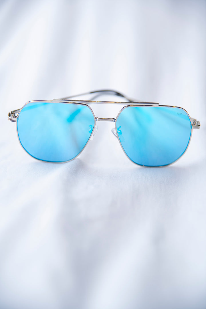 "The Captains" Sunglasses Tomahawk Shades x Saltwater Long Island Blue