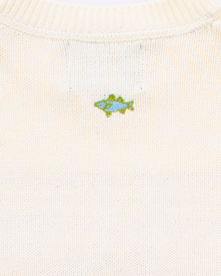 Saltwater Varsity Sweater -Sand Dollar