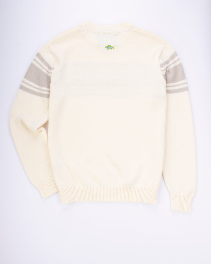 Saltwater Varsity Sweater -Sand Dollar