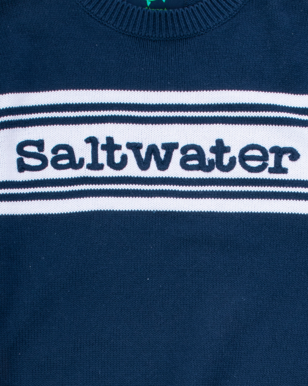 Saltwater Varsity Sweater-Coastal Navy