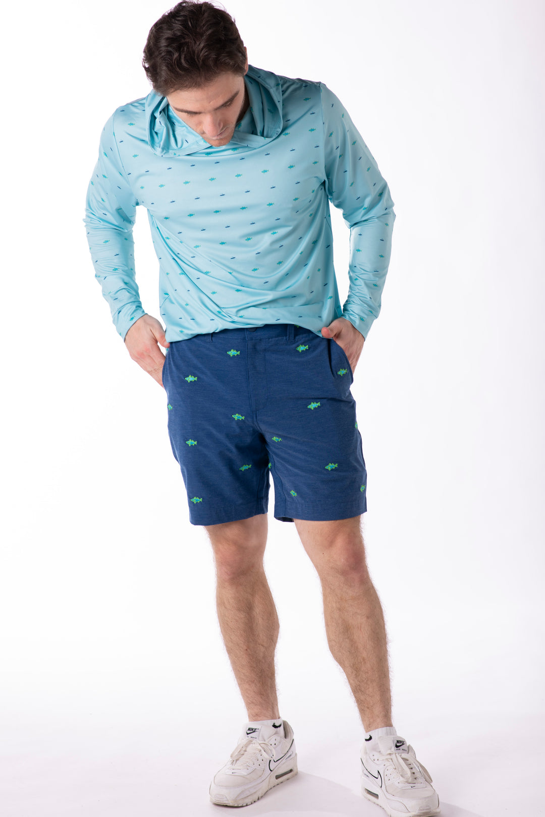 Beach to Boat School of Fish Shorts