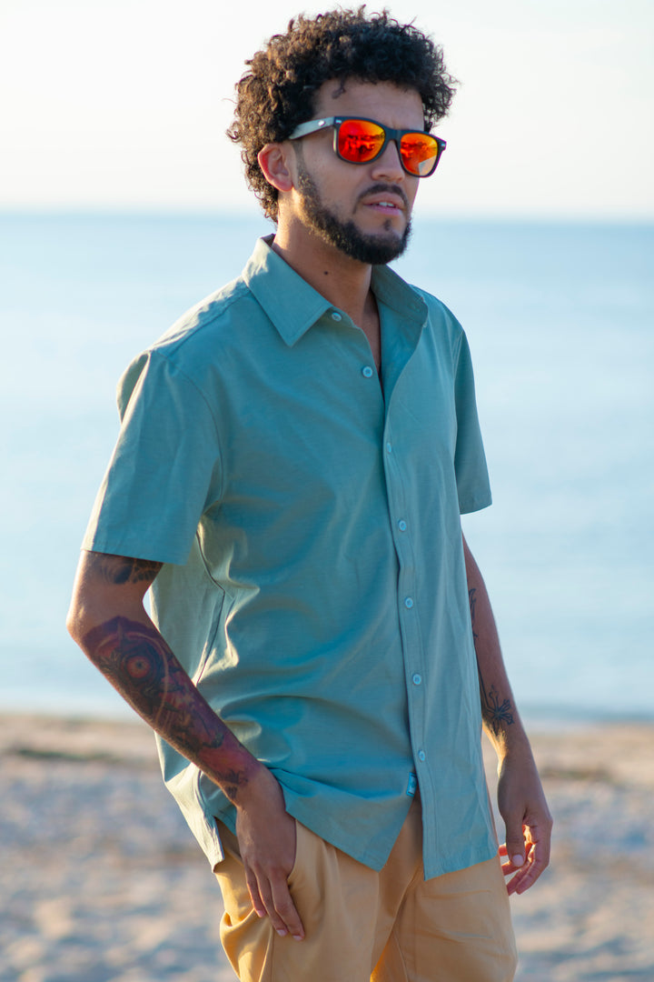 Beach to Boat Short Sleeve Button Down