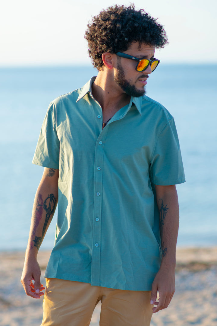 Beach to Boat Short Sleeve Button Down