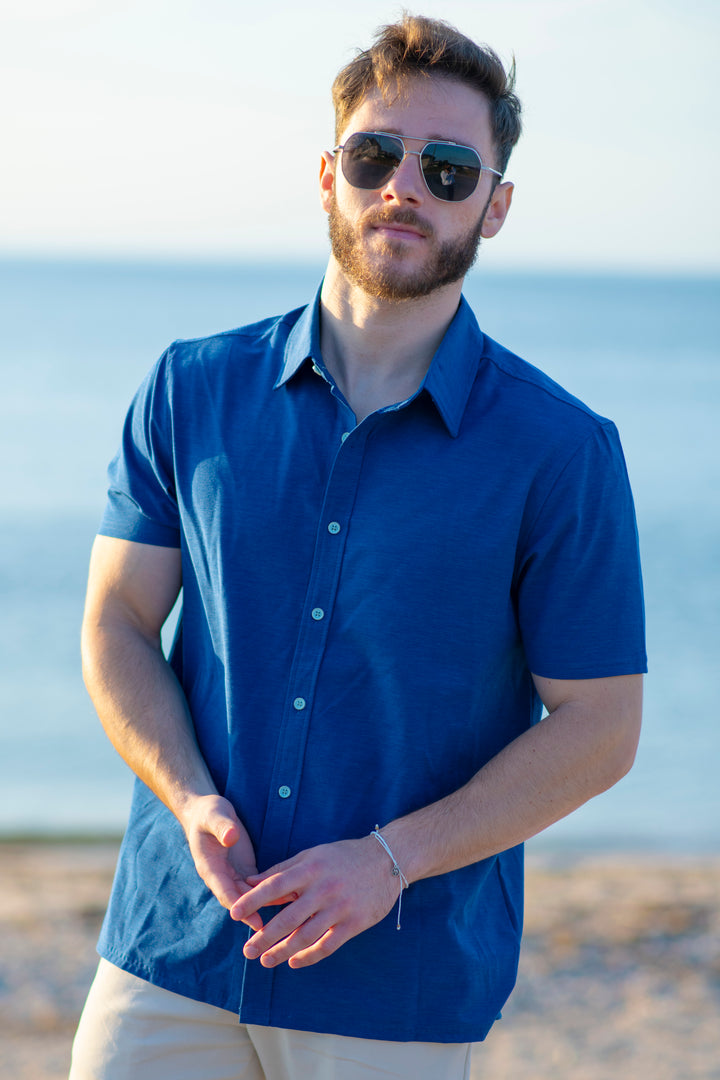 Beach to Boat Short Sleeve Button Down