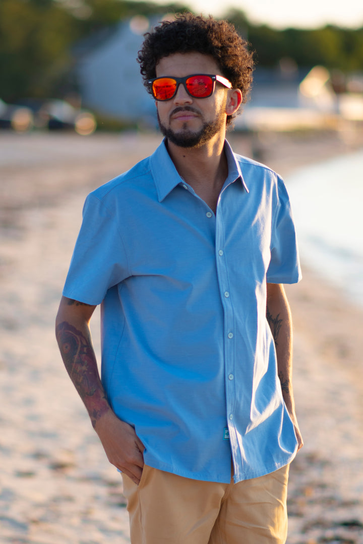 Beach to Boat Short Sleeve Button Down