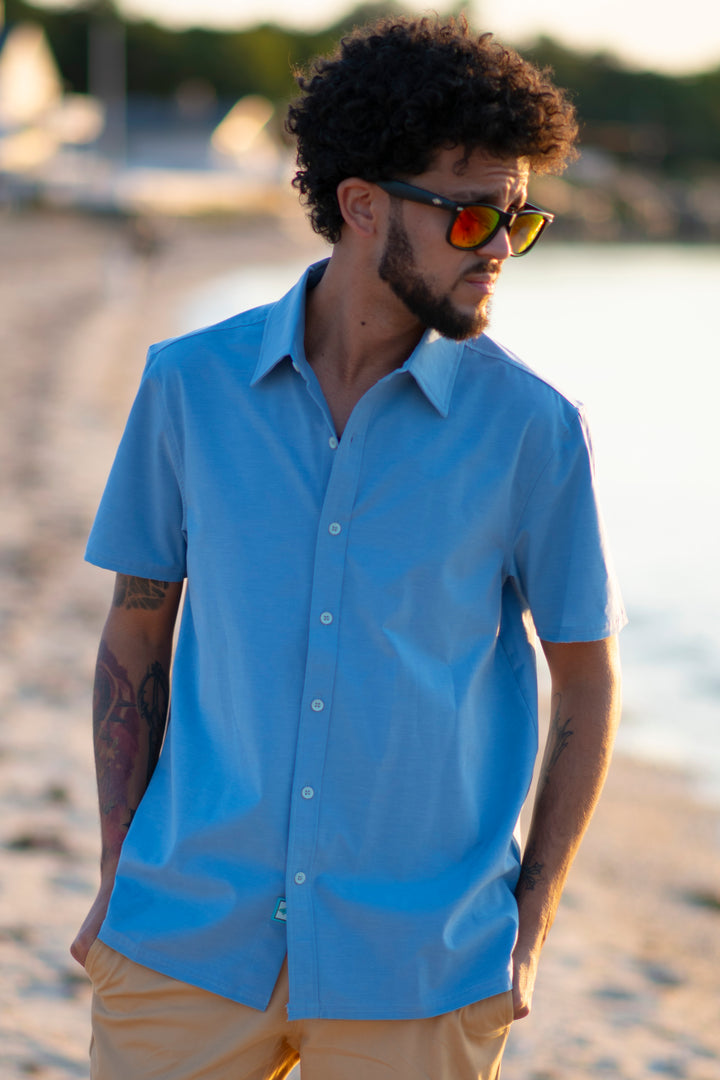 Beach to Boat Short Sleeve Button Down