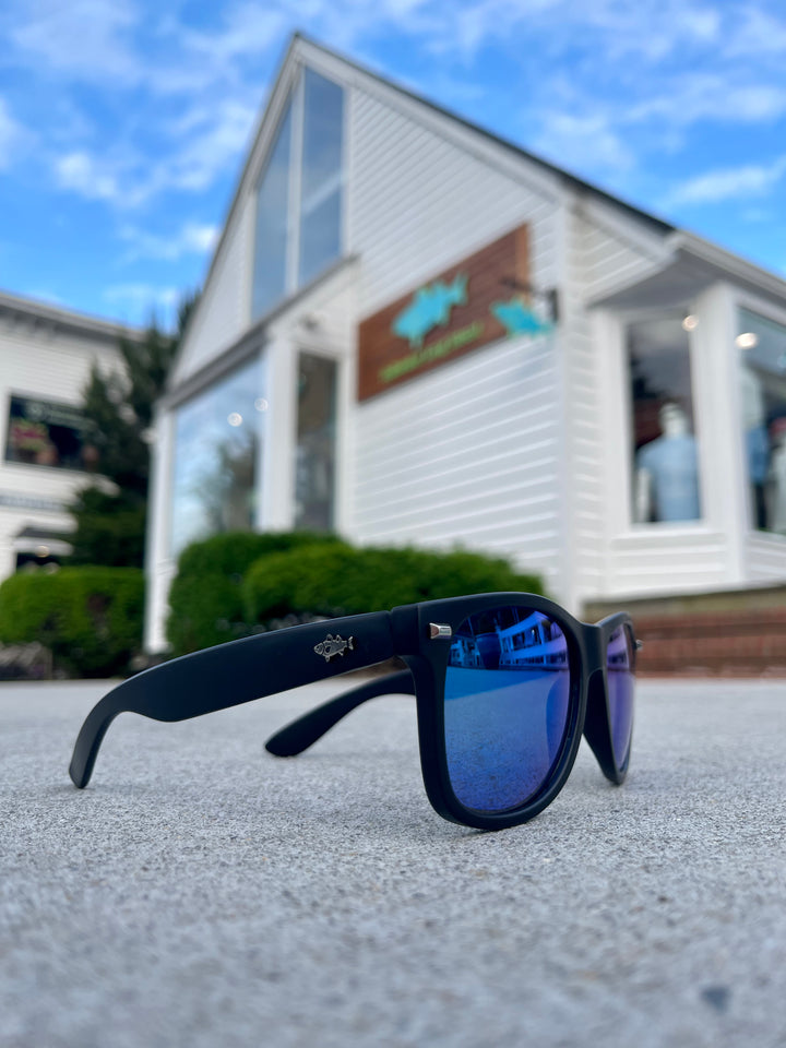 Montauk Sunglasses Tomahawk Shades x Saltwater Long Island Matte Black